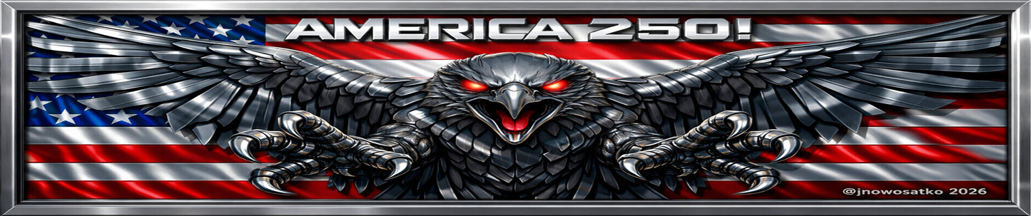 America 250 Steel Eagle (Elongated)