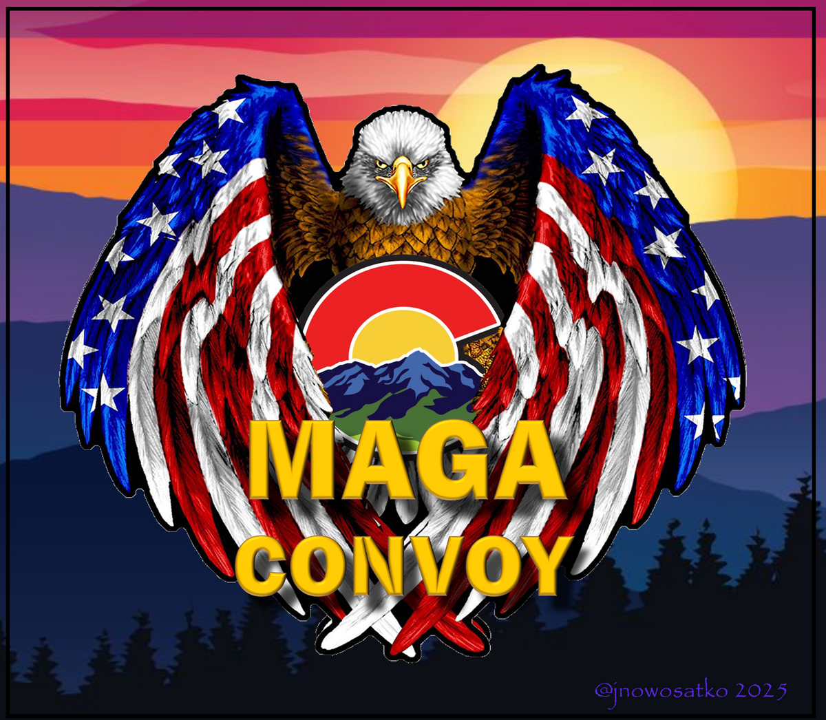 Colorado MAGA Convoy Sunset