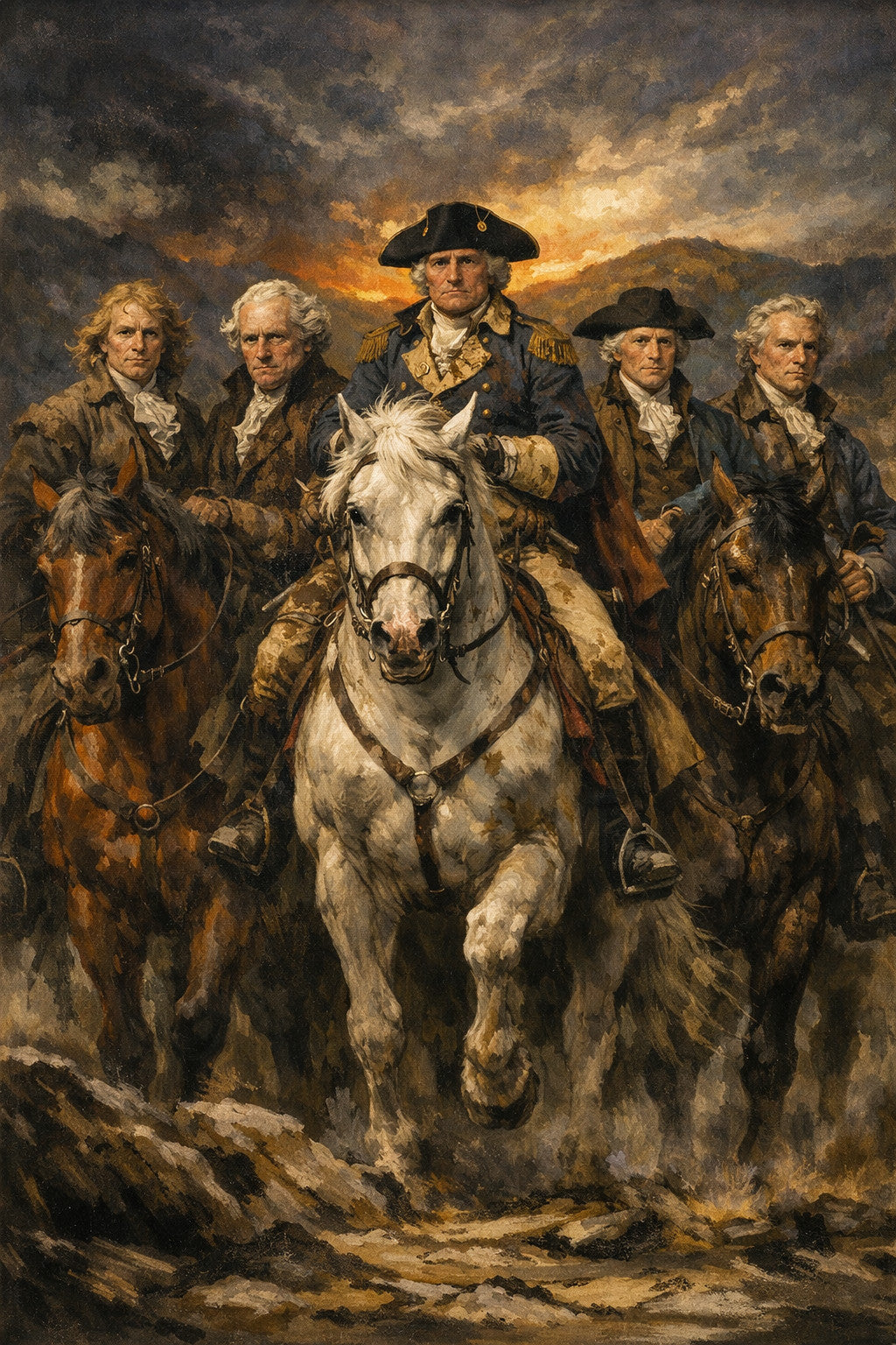 The Founders on Horseback