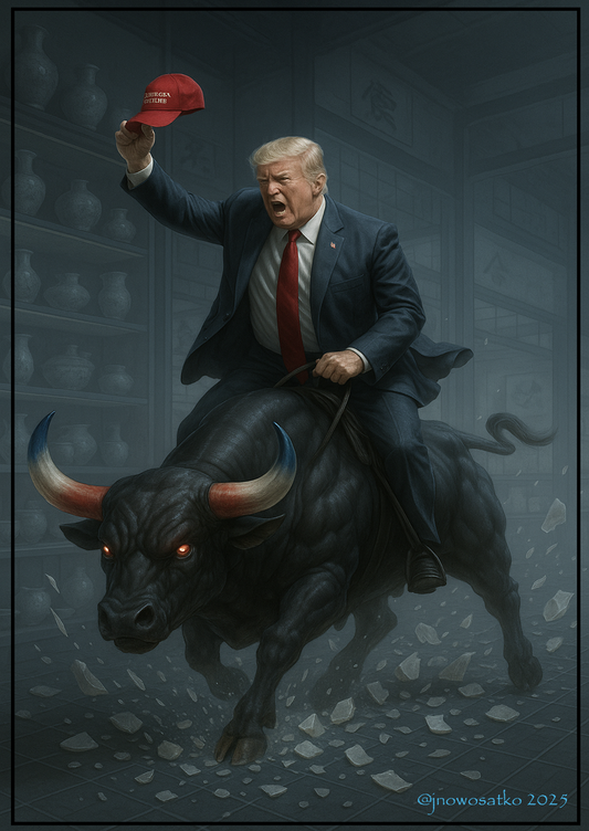 Trump on a Bull
